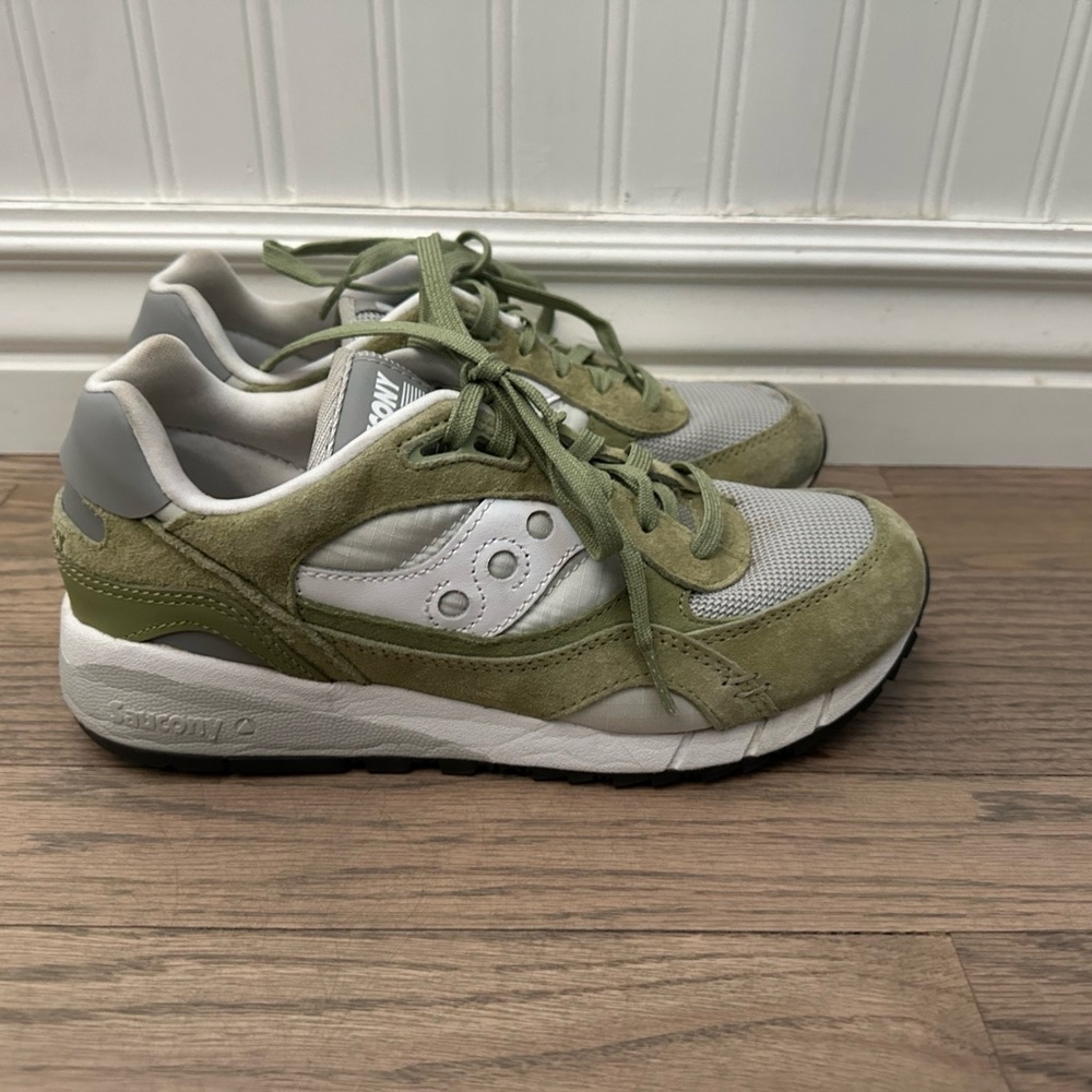 Saucony Green and Gray Sneakers